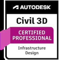 Autodesk Civil 3D Certified Professional badge