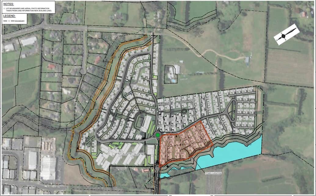 Infrastructure site masterplan and survey drafting example